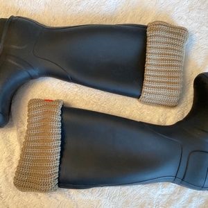 Womens Hunter boots with sweater liner